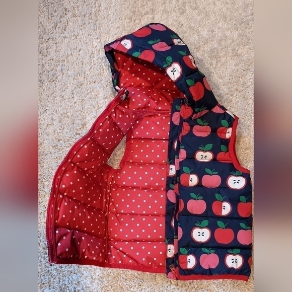 GYMBOREE Candy Apple Vest Size 6 - Picture 2 of 4